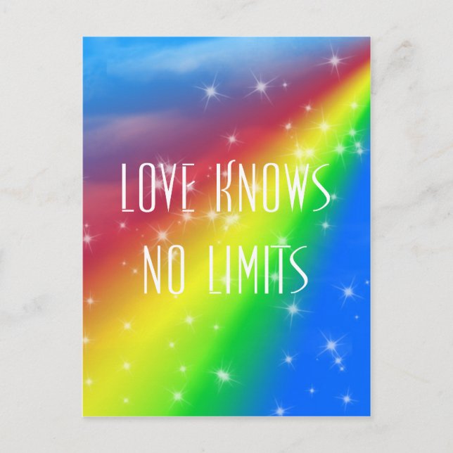 Love Knows No Limits Postcard (Front)