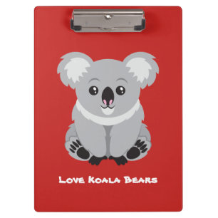 Love Koala Bears Clipboard