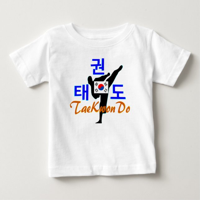 ❤☯✔Love Korean Martial Art-TaeKwonDo Toddler Baby T-Shirt (Front)