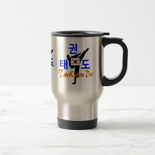 ❤☯✔Love Korean Martial Art-TaeKwonDo Travel Travel Mug (Right)