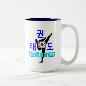 ❤☯✔Love Korean Martial Art-TaeKwonDo Two-tone Coffee Mug