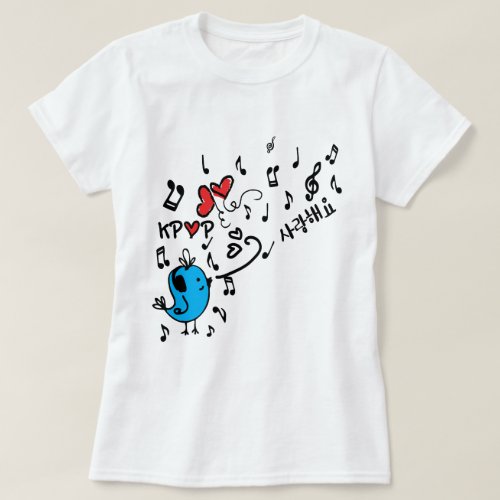 LOVE  KPOP SARANG Womens Basic T_Shirt