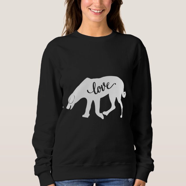 Love Labrador Husky Dog Sweatshirt (Front)