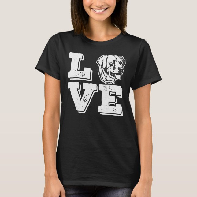 Love Labrador I Love My Yellow Lab Labrador Retrie T-Shirt (Front)