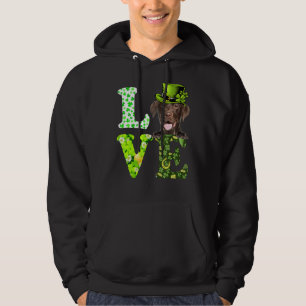 Love Labrador St Patrick's Day Shamrock Irish Dog Hoodie