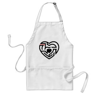 love labyrinth adult apron