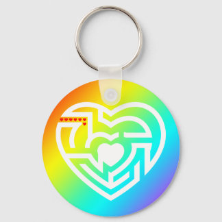 love labyrinth keychain