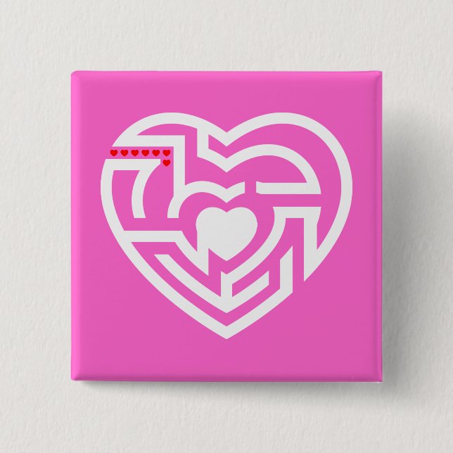 love labyrinth pinback button (Front)