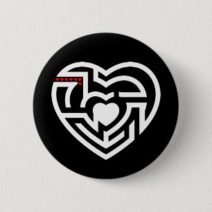 love labyrinth pinback button