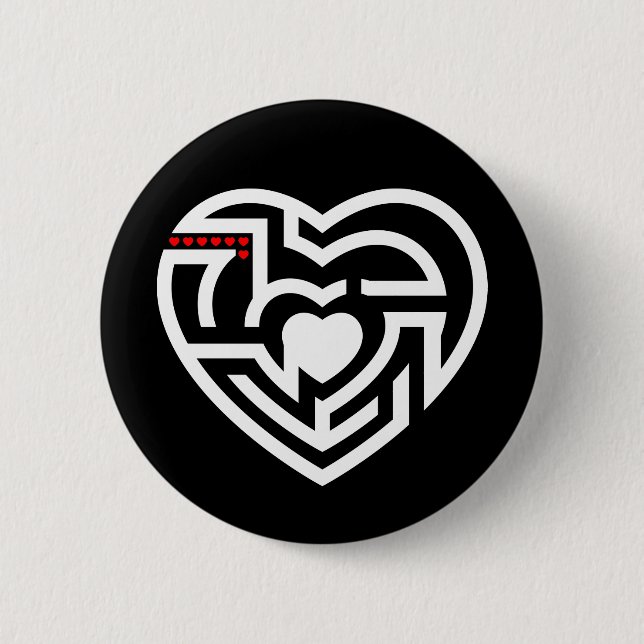 love labyrinth pinback button (Front)