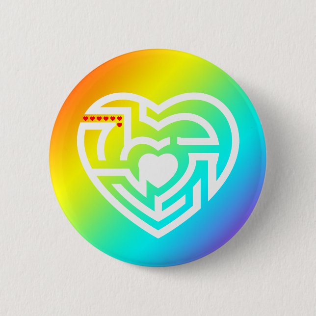 love labyrinth pinback button (Front)