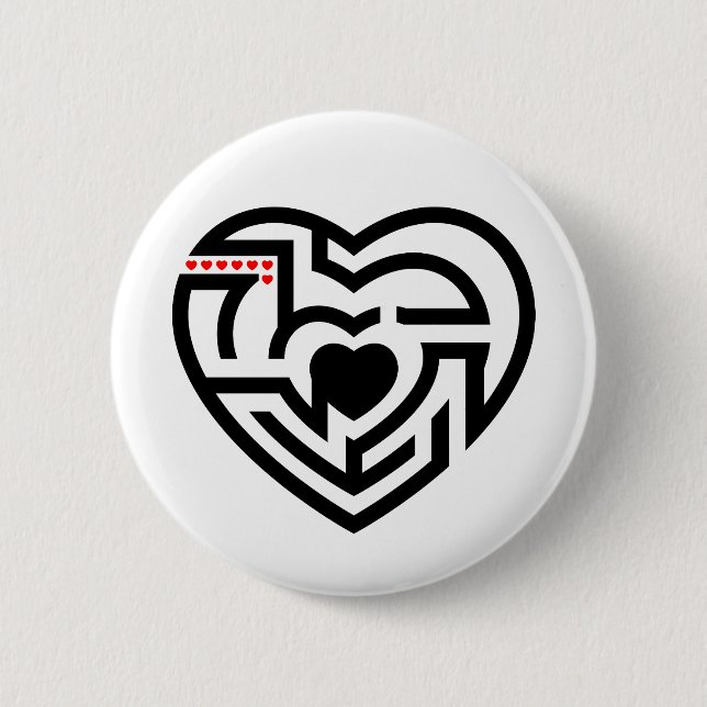 love labyrinth pinback button (Front)