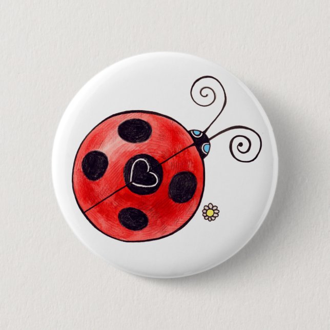 Love Ladybug Button (Front)