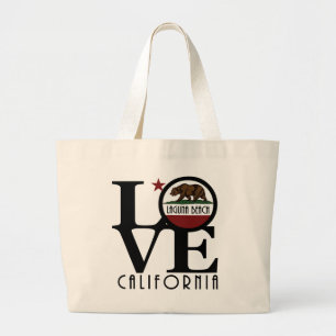 LOVE Laguna Beach Large Tote Bag