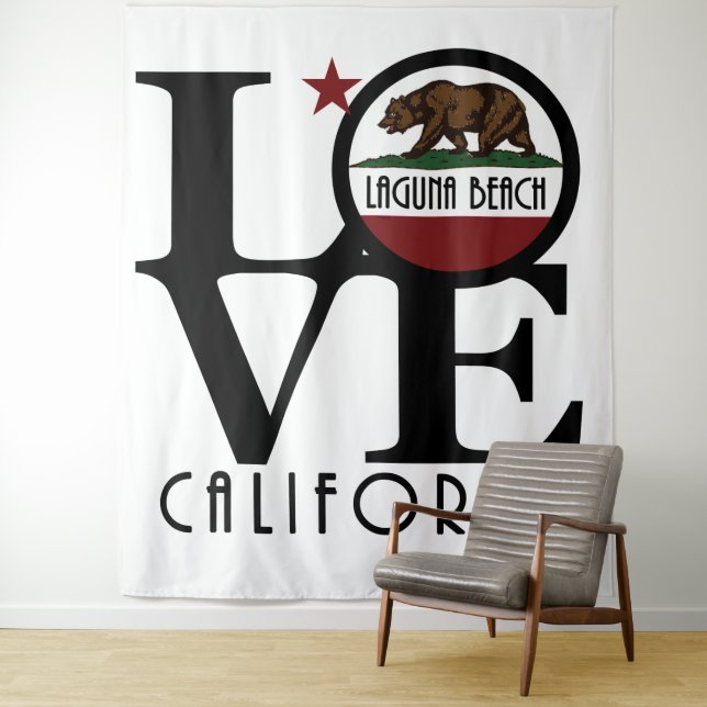 LOVE Laguna Beach Tapestry (In Situ)