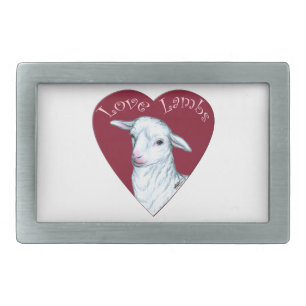 Love Lambs Belt Buckle