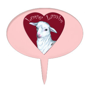 Love Lambs Cake Topper