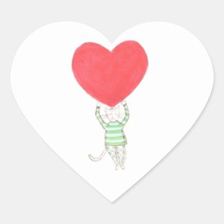 love, l'amour, amore   heart sticker