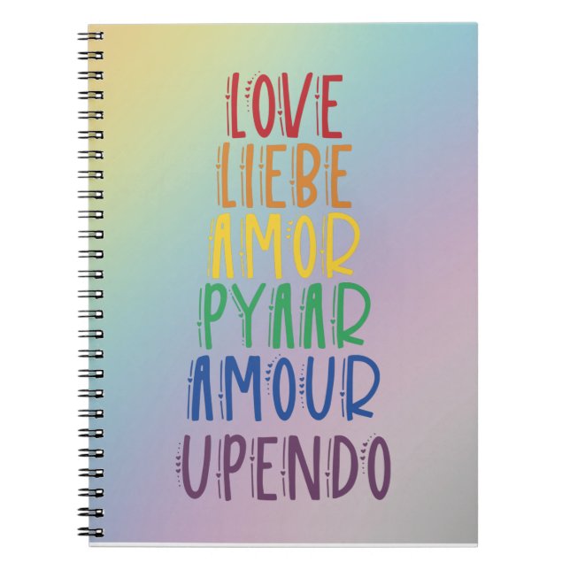 Love Languages Spiral Notebook (Front)