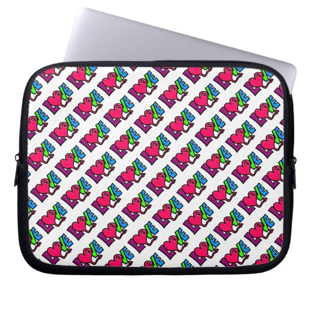 Love   laptop sleeve (Front)