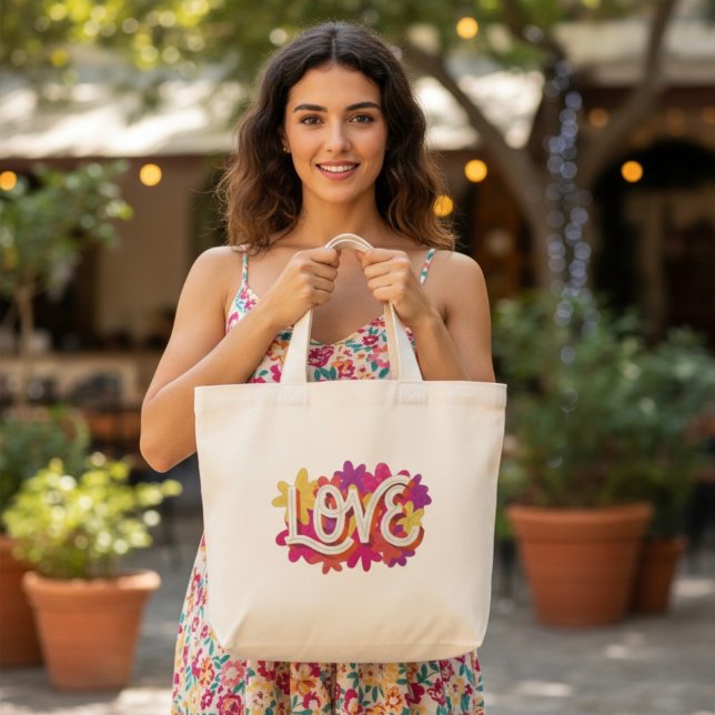 LOVE LARGE TOTE BAG (Creator Uploaded)