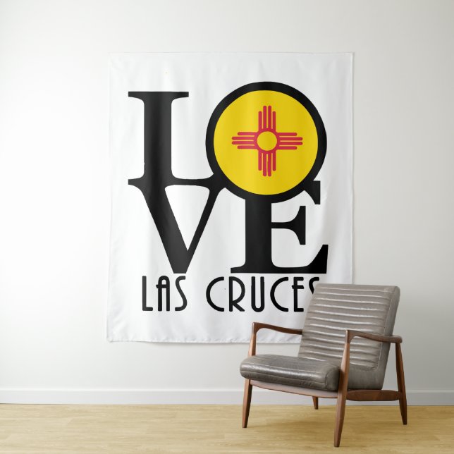 LOVE Las Cruces New Mexico Tapestry (In Situ)