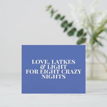 Love, Latkes & Light - Modern Typography Hanukkah