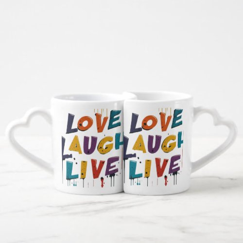 Love Laugh Live Coffee Mug Set