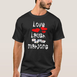 Love Laugh Mahjong Fun Chinese Jewish Tile Game Ma T-Shirt