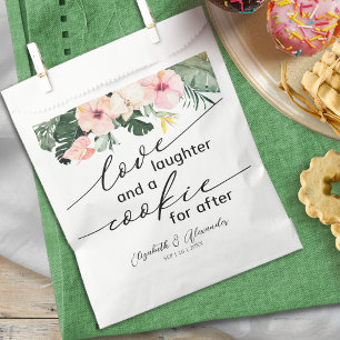 Love Laughter and a Cookie for After Palm Wedding Favor Bag