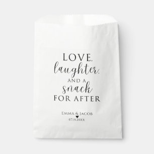 Love, Laughter, And A Snack For After Favor Bags