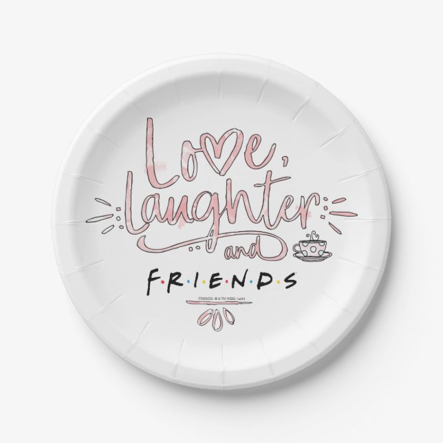 Love, Laughter and FRIENDS™ Paper Plates (Front)