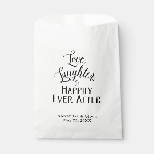Love Laughter and Happily Ever After Favor Bags