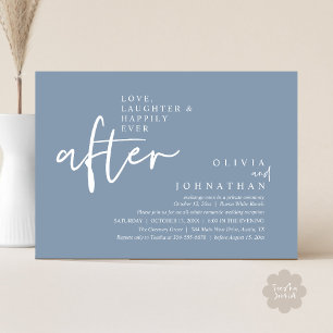 Love, Laughter And Happily Ever After Reception Invitation