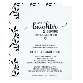 Love & Laughter Before Happily Ever After Card