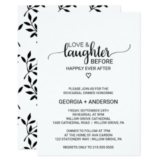 Love & Laughter Before Happily Ever After Invitation