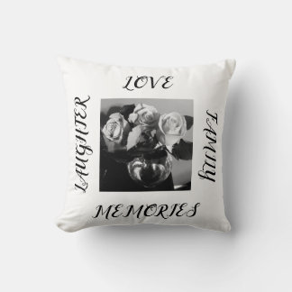 Love, Laughter, Family, Memories Throw Pillow