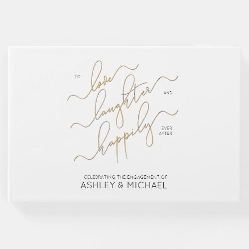 Love Laughter Happily Ever After Guestbook