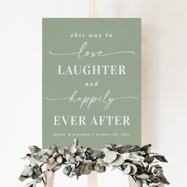 Love Laughter & Happily Ever After Reception Sign (Creator Uploaded)