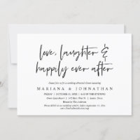 Love, Laughter Happily Ever After Rehearsal Dinner