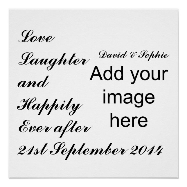 Love Laughter & Happily Everafter Poster (Front)