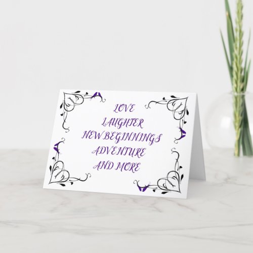 LOVE LAUGHTER NEW BEGINNINGS  MORE CARD