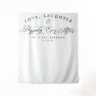 Love, Laughter Wedding Backdrop Banner