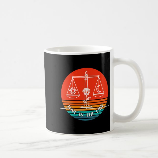 Love Law Retro  Coffee Mug (Right)
