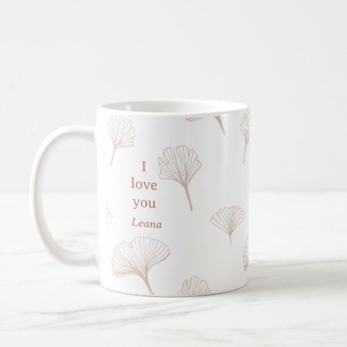 Love Leana Ginko Tree Leaves Coffee Mug