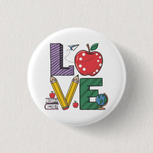 Love learning Beautiful Back to School Button