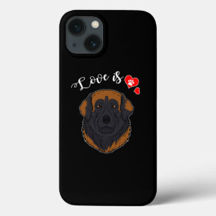 Love Leonberger Dog Owner Paw Heart Gift iPhone 13 Case