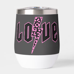 Love Leopard Print Lightning V2 Thermal Wine Tumbler