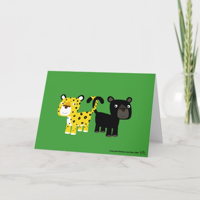 Love leopards card (Front)
