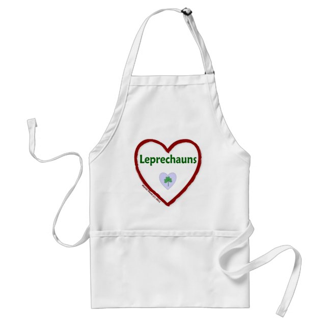 Love Leprechauns Adult Apron (Front)